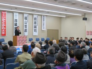 【市長選】演説会