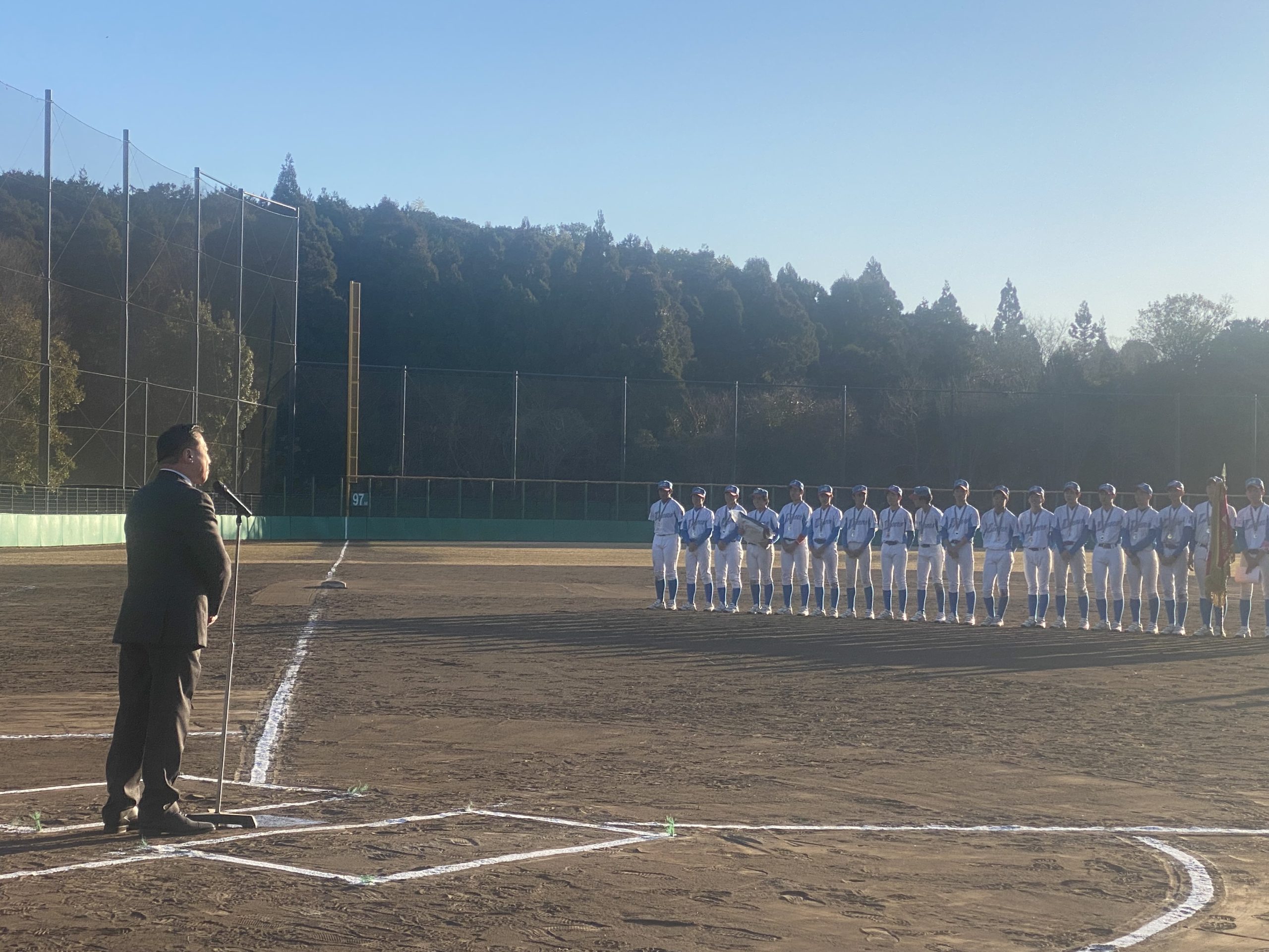 硬式少年野球 第9回3年生大会決勝戦・閉会式